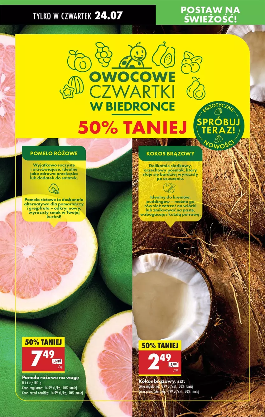 Gazetka promocyjna Biedronka - Od Czwartku - ważna 24.07 do 30.07.2025 - strona 23 - produkty: Pomelo