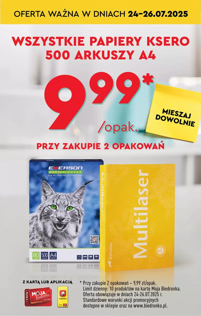 Gazetka promocyjna Biedronka - Od Czwartku - ważna 24.07 do 30.07.2025 - strona 70 - produkty: LG, Papier, Ser