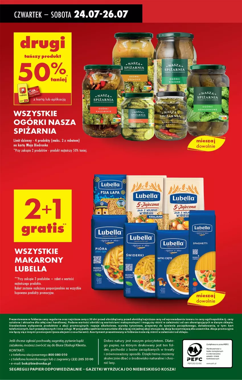 Gazetka promocyjna Biedronka - Od Czwartku - ważna 24.07 do 30.07.2025 - strona 72 - produkty: Bell, Bella, Dada, Fa, Gra, Kosz, Lubella, Makaron, Napoje, Papier, Por, Telefon