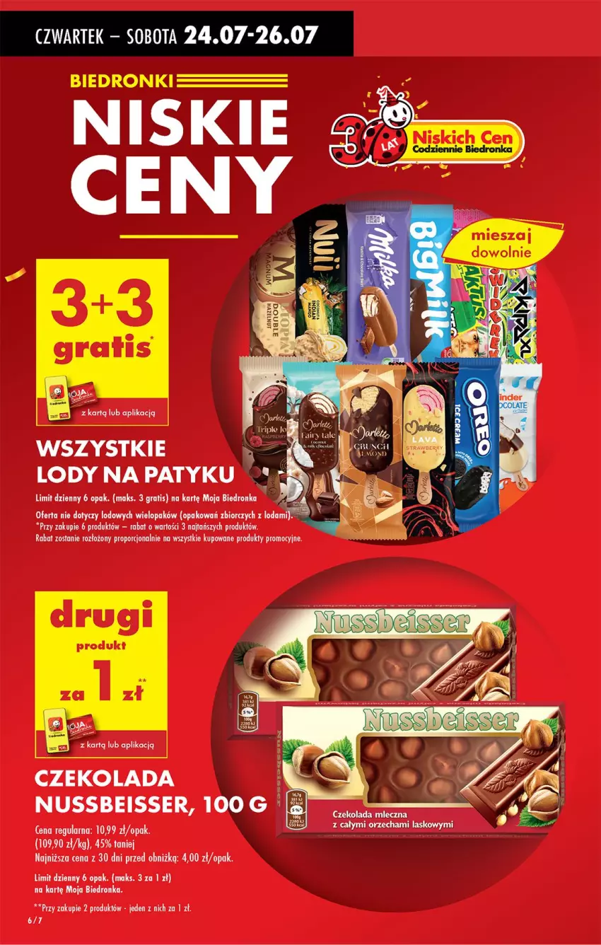 Gazetka promocyjna Biedronka - Od Czwartku - ważna 24.07 do 30.07.2025 - strona 8 - produkty: Czekolada, Czekolada mleczna, Gra, Lody, Por, Ser