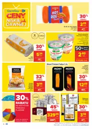 Gazetka promocyjna Carrefour - Gazetka Carrefour - Gazetka - ważna od 27.06 do 27.06.2021 - strona 6 - produkty: Serek puszysty, Makaron, Ser, Hot dog, Piątnica, Jaja, Kosz, Parasol, Serek, Dan Cake, Isana, Twój Smak, Bułki do hot dogów