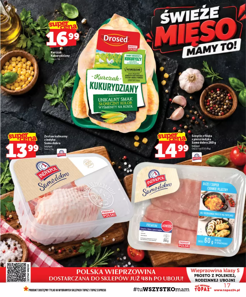 Gazetka promocyjna Topaz - Gazetka - ważna 15.10 do 21.10.2026 - strona 17 - produkty: Kurczak, Top, Wieprzowina