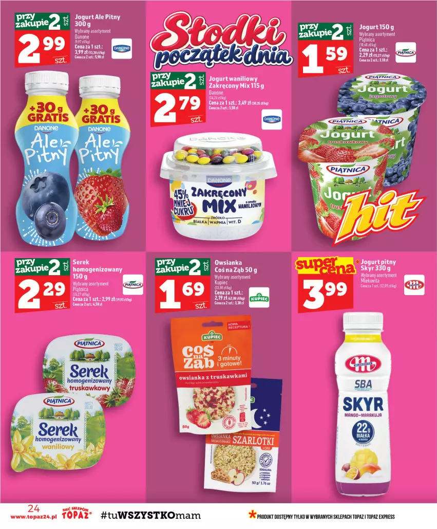Gazetka promocyjna Topaz - Gazetka - ważna 15.10 do 21.10.2026 - strona 24 - produkty: Mango, Ser, Serek, Top