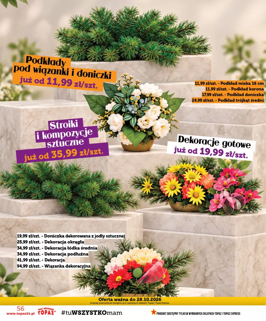 Gazetka promocyjna Topaz - Gazetka - ważna 15.10 do 21.10.2026 - strona 56 - produkty: Miska, Piec, Podkład, Top