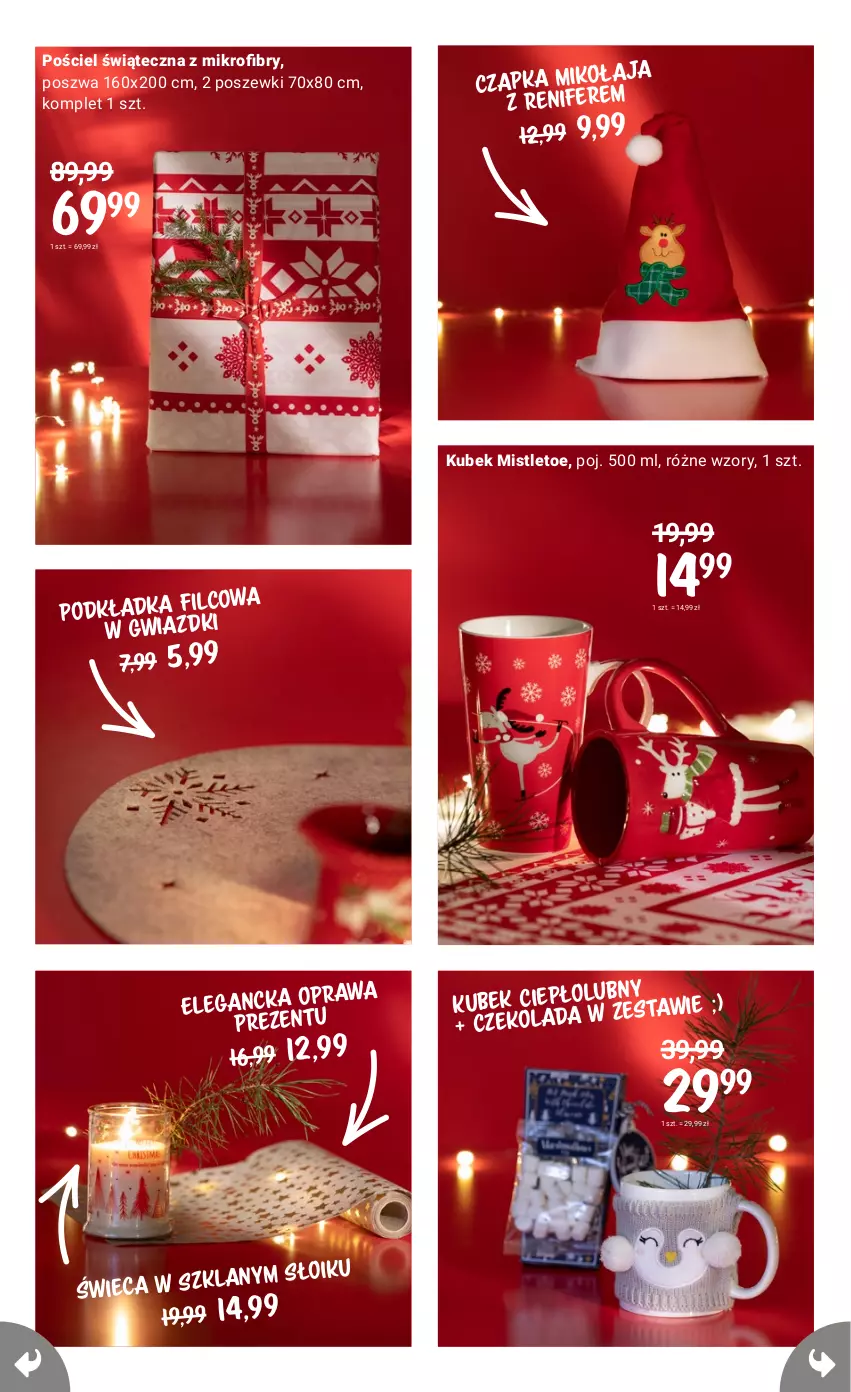 Gazetka promocyjna Rossmann - 1 Grudnia - ważna 01.12 do 15.12.2021 - strona 39 - produkty: Czapka, Czekolada, Kubek, Podkład, Podkładka, Renifer