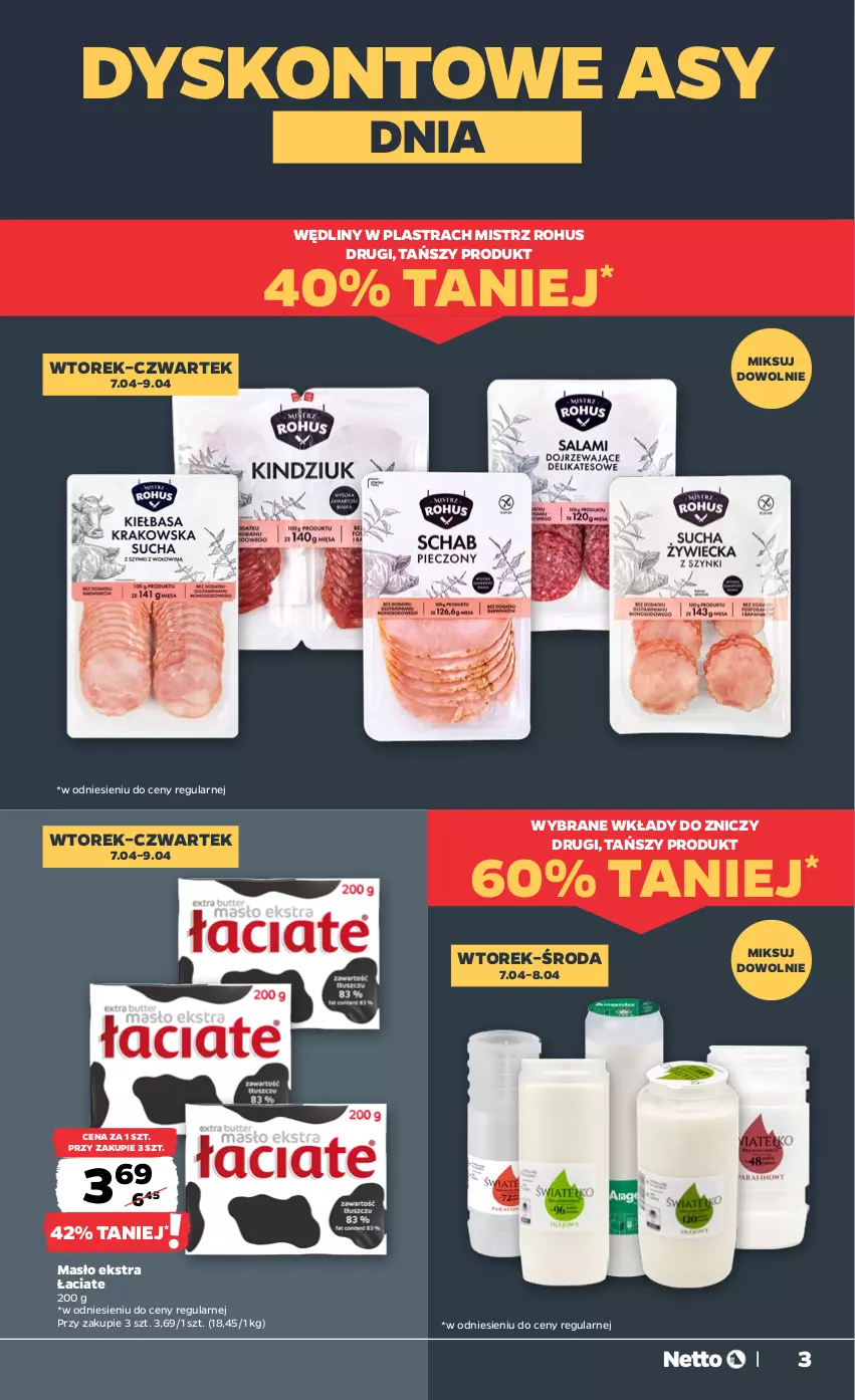 Gazetka promocyjna Netto - Od Wtorku - ważna 07.04 do 11.04.2026 - strona 3 - produkty: Masło, Znicz