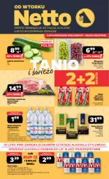 Gazetka promocyjna Netto - Od Wtorku - Gazetka - ważna od 11.04 do 11.04.2026 - strona 1 - produkty: Piwa, Piwo, Mus, Gra, Ogórek, Karkówka wieprzowa, Dallmayr, Kawa mielona, Kawa, Tyskie, Mlekovita, Muszynianka, Woda mineralna, Woda, Wino, Mleko