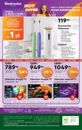 Gazetka promocyjna Biedronka - Okazje Tygodnia - Gazetka - ważna od 25.01 do 25.01.2025 - strona 44 - produkty: Por, Gra, Telefon, Papier, Kosz, Tran, Sport, Bateria, Android TV, Telewizor, Irygator, Szczoteczka, Fa