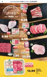 Gazetka promocyjna Netto - Gazetka spożywcza - Gazetka - ważna od 21.05 do 21.05.2022 - strona 6 - produkty: Golonka z indyka, Karkówka wieprzowa, Filet z piersi indyka, Schab wieprzowy, Kotlet, Boczek, Mięso z indyka, Mięso, Boczek wieprzowy