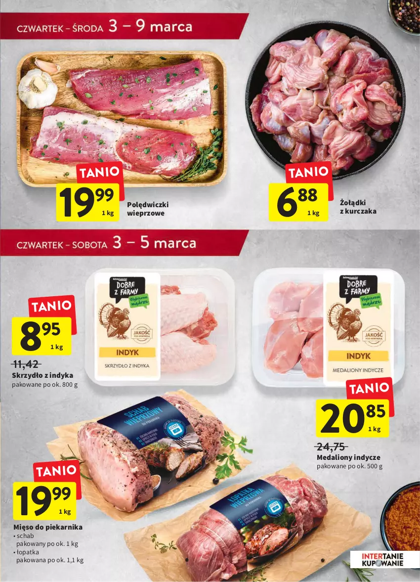 Gazetka promocyjna Intermarche - ważna 03.03 do 09.03.2022 - strona 13 - produkty: Kurczak, Lion, Medaliony indycze, Mięso, Piekarnik