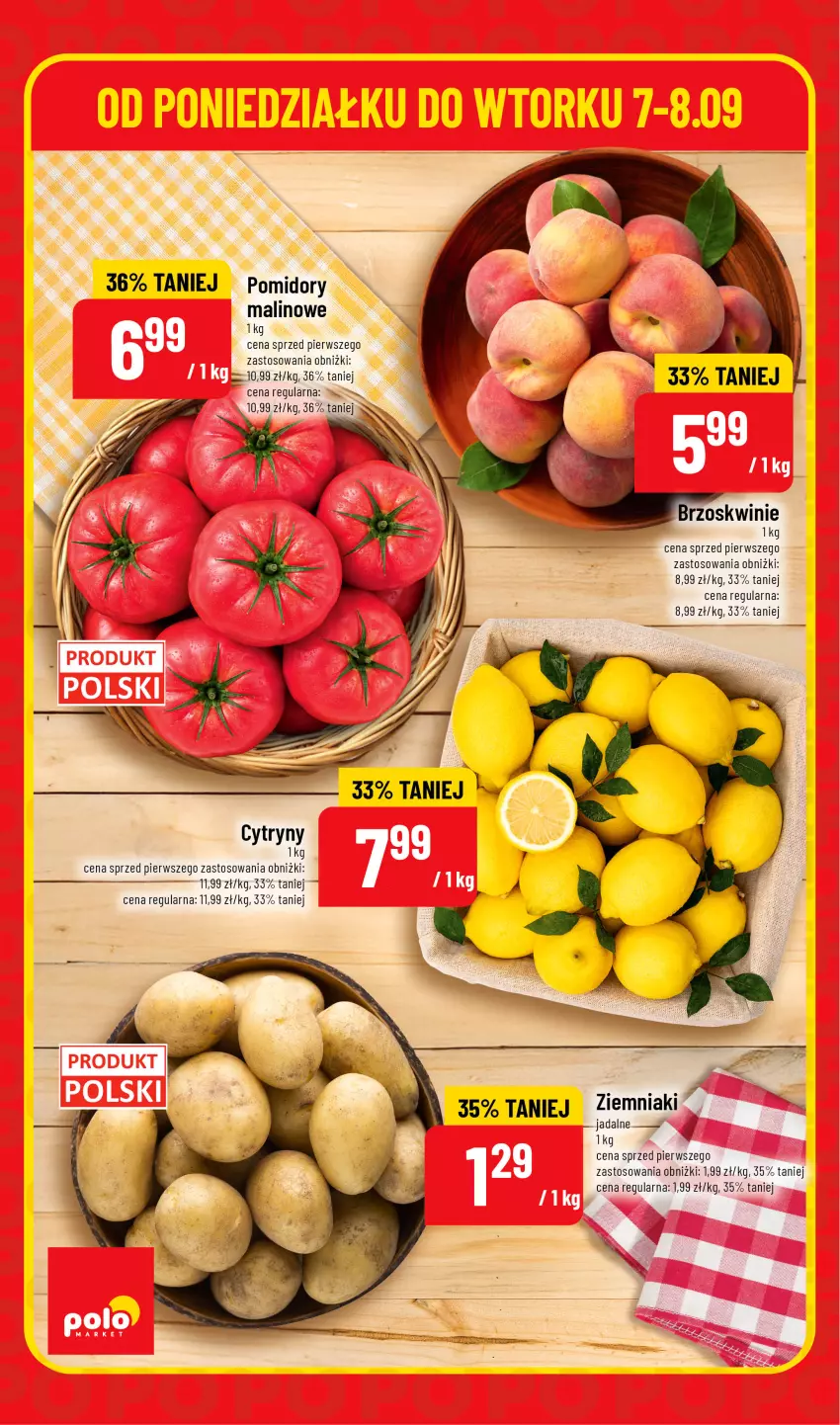 Gazetka promocyjna PoloMarket - Ulotka superhity pon-wt - ważna 07.09 do 08.09.2026 - strona 2 - produkty: Brzoskwinie, Cytryny, Pomidory, Ziemniaki