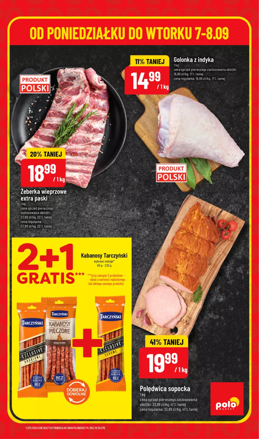 Gazetka promocyjna PoloMarket - Ulotka superhity pon-wt - ważna 07.09 do 08.09.2026 - strona 3 - produkty: Golonka z indyka, LG, Polędwica