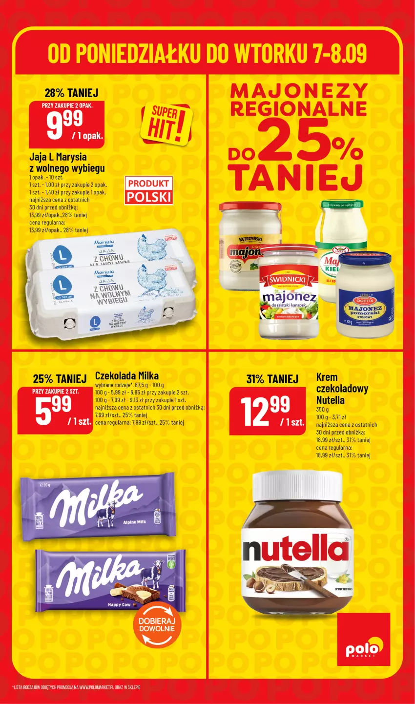 Gazetka promocyjna PoloMarket - Ulotka superhity pon-wt - ważna 07.09 do 08.09.2026 - strona 5 - produkty: Czekolada, Jaja, Milka, Nutella