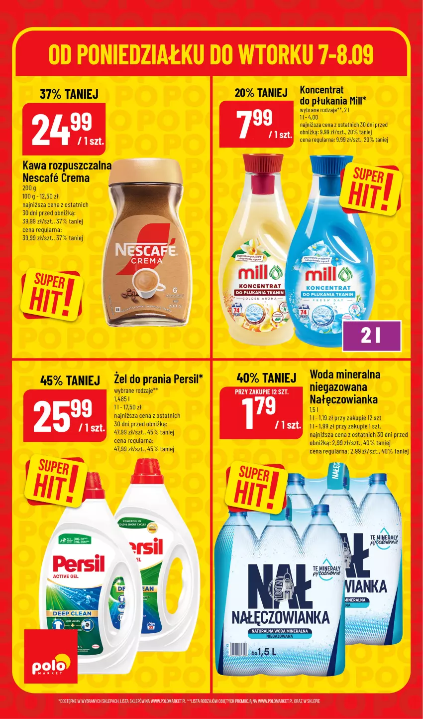 Gazetka promocyjna PoloMarket - Ulotka superhity pon-wt - ważna 07.09 do 08.09.2026 - strona 6 - produkty: Kawa, Kawa rozpuszczalna, Nałęczowianka, Persil, Woda, Woda mineralna