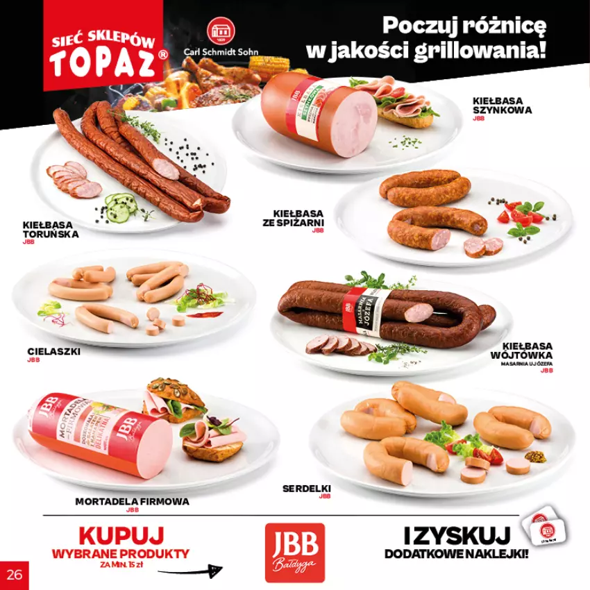 Gazetka promocyjna Topaz - Gazetka - ważna 29.04 do 18.07.2021 - strona 25 - produkty: Fa, Kiełbasa, Klej, Ser, Serdelki