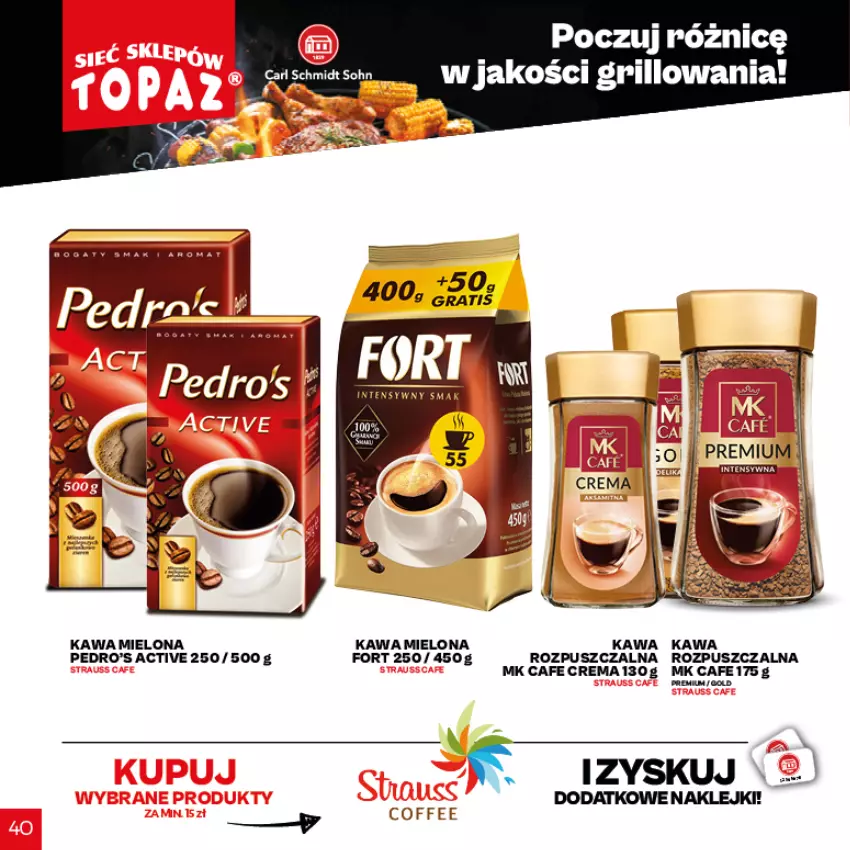 Gazetka promocyjna Topaz - Gazetka - ważna 29.04 do 18.07.2021 - strona 38 - produkty: Kawa, Kawa mielona, Klej