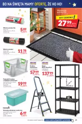 Gazetka promocyjna Makro - [Oferta promocyjna] Artykuły spożywcze i przemysłowe - Gazetka - ważna od 13.12 do 13.12.2021 - strona 23 - produkty: Top, Drabina, Wycieraczka, Worki na śmieci, Clin, Pojemnik, Tran, Regał, Worki na śmiec