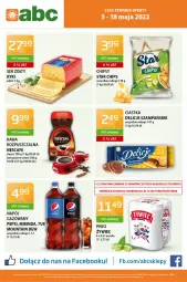Gazetka promocyjna ABC - Gazetka - Gazetka - ważna od 19.05 do 19.05.2022 - strona 1 - produkty: Ciastka, Kawa rozpuszczalna, Ser, Chipsy, Kawa, O nas, Edam, Delicje, Napój, Fa