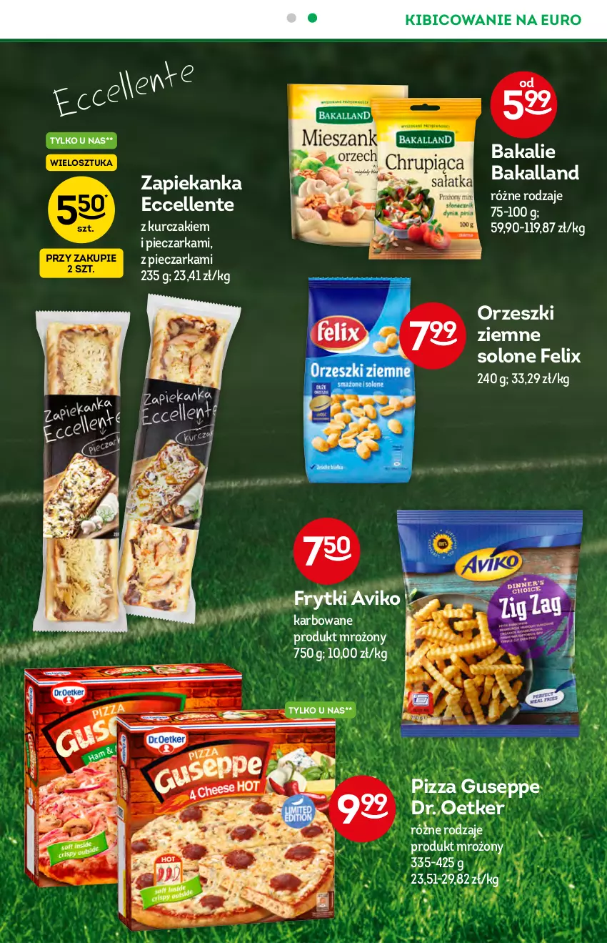 Gazetka promocyjna Żabka - ważna 07.07 do 13.07.2021 - strona 11 - produkty: Bakalland, BIC, Dr. Oetker, Felix, Frytki, Kurczak, O nas, Orzeszki, Piec, Pieczarka, Pizza, Zapiekanka