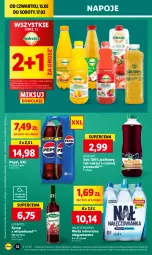 Gazetka promocyjna Lidl - GAZETKA - Gazetka - ważna od 17.02 do 17.02.2024 - strona 36 - produkty: Nałęczowianka, Sok, Por, Napoje, Pepsi, Syrop, Woda mineralna, Wosana, Woda, Herbapol, Nektar