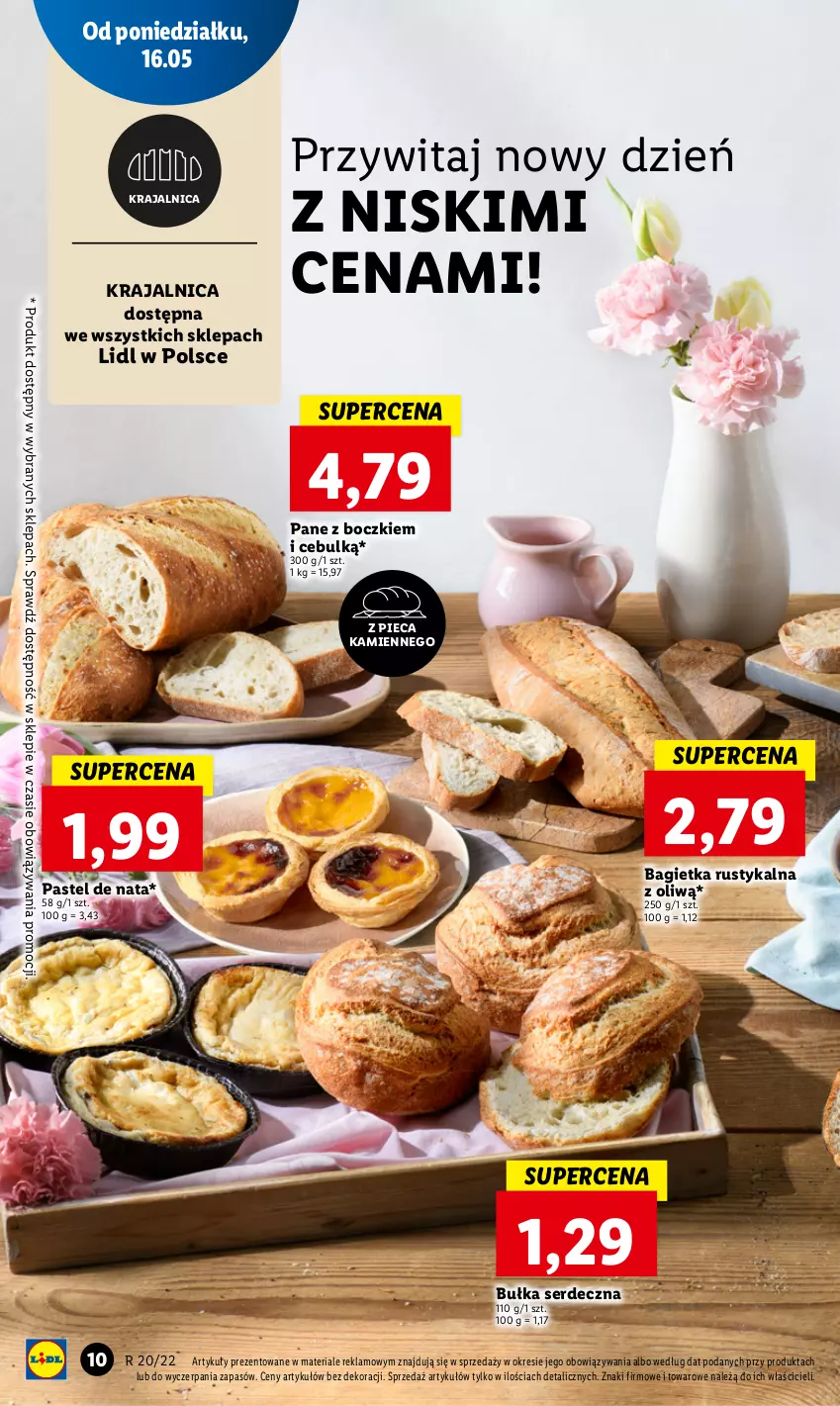 Gazetka promocyjna Lidl - GAZETKA - ważna 16.05 do 18.05.2022 - strona 10 - produkty: Bagietka, Bułka, Piec, Rust, Ser