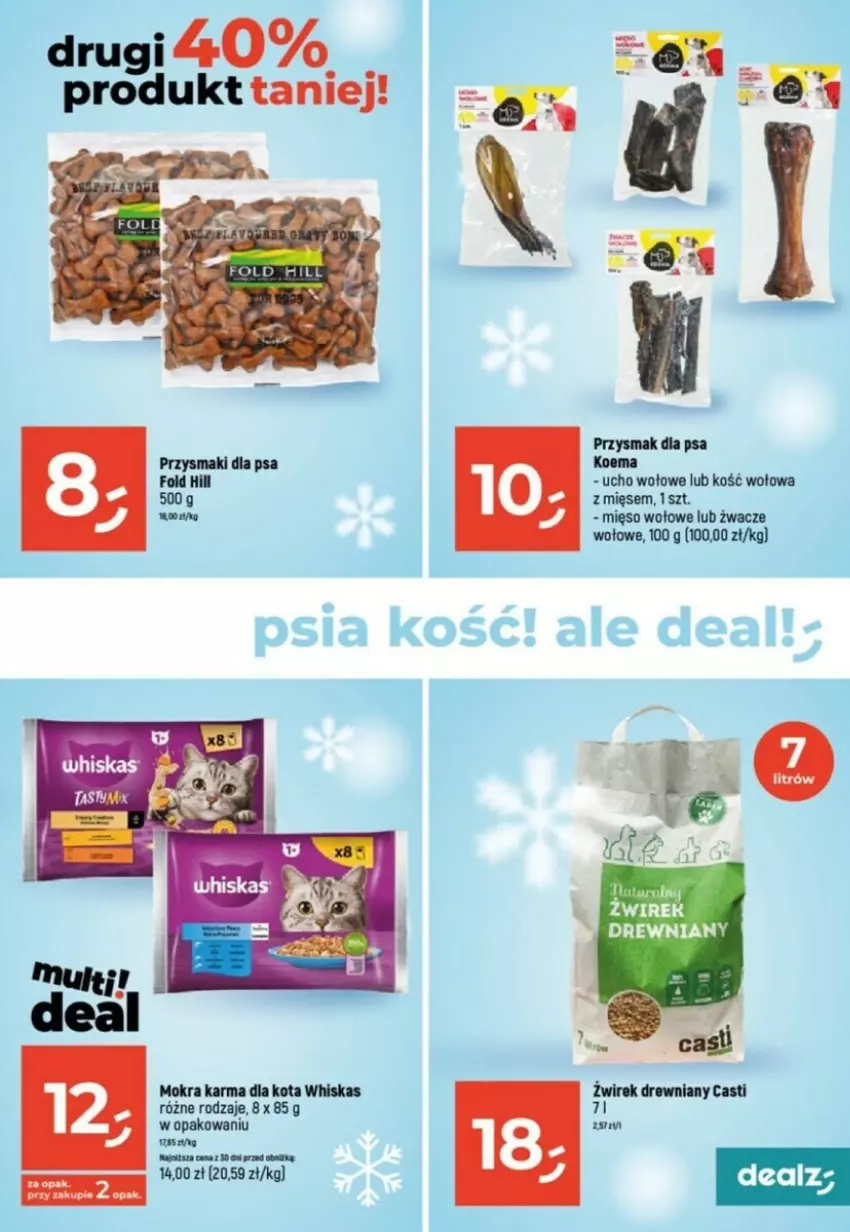 Gazetka promocyjna Dealz - ważna 16.11 do 22.11.2023 - strona 20 - produkty: Mięso, Mięso wołowe, Mokra karma, Przysmak dla psa, Przysmaki, Whiskas