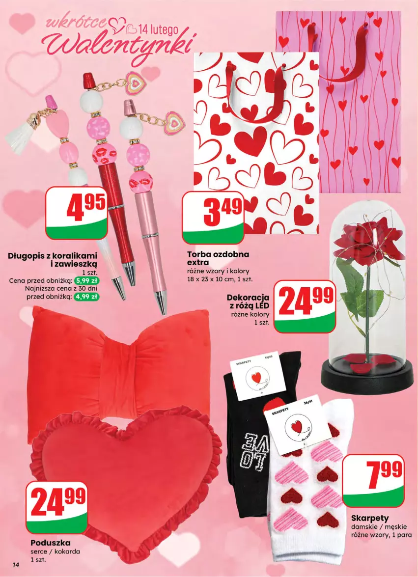 Gazetka promocyjna Dino - Gazetka 05 / 2026 - ważna 28.01 do 03.02.2026 - strona 14 - produkty: Długopis, Karp, Poduszka, Ser, Torba