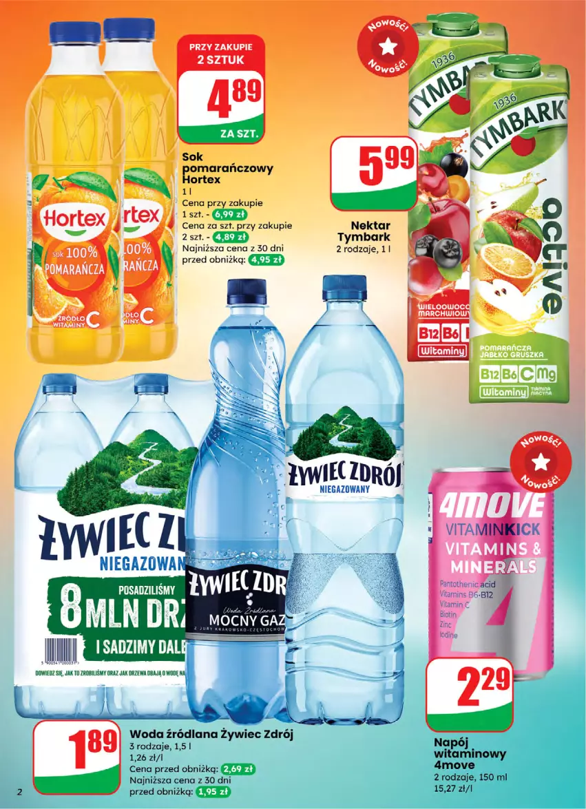 Gazetka promocyjna Dino - Gazetka 05 / 2026 - ważna 28.01 do 03.02.2026 - strona 2 - produkty: LANA, Napój, Sok, Tymbark, Woda