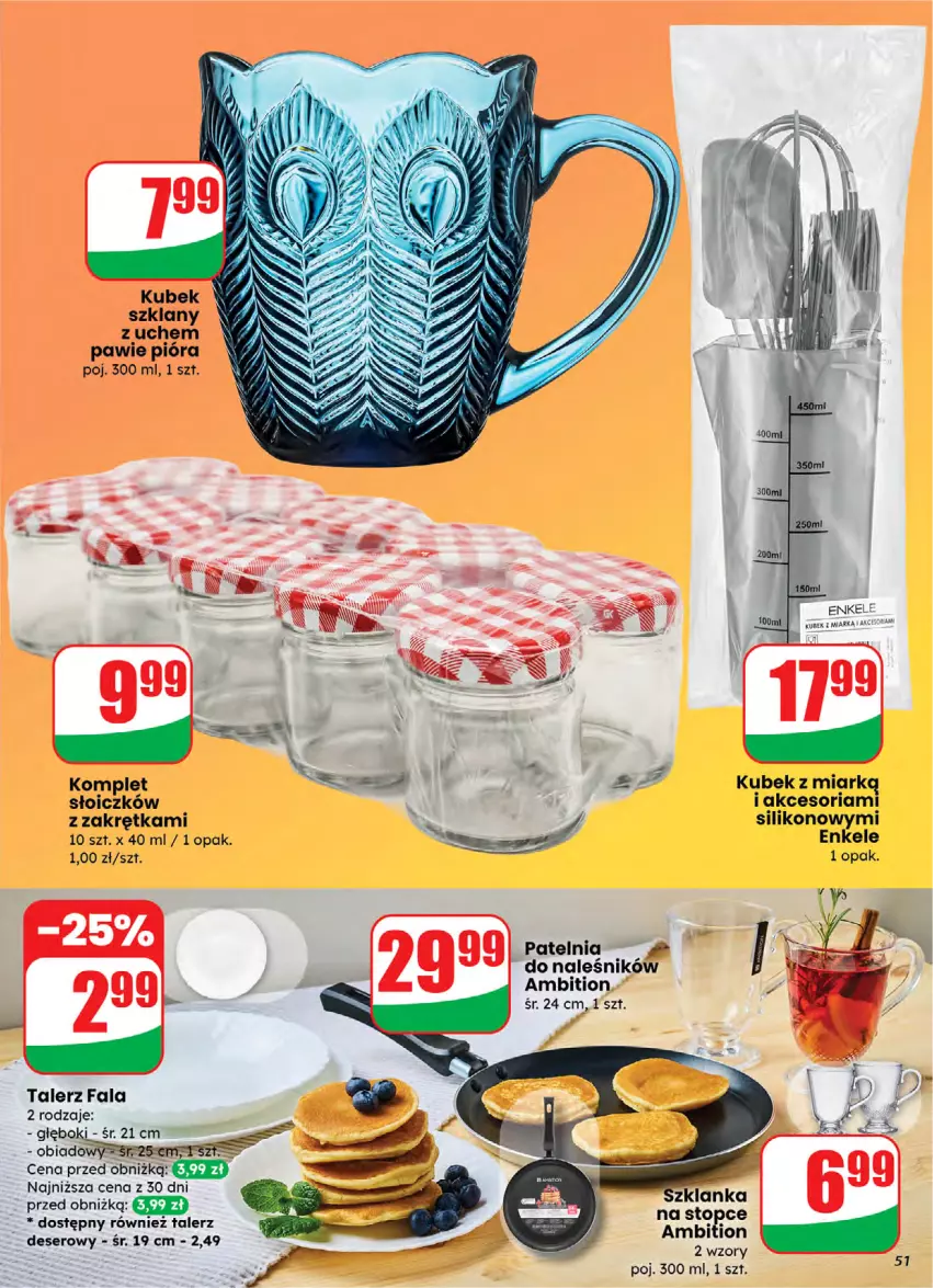 Gazetka promocyjna Dino - Gazetka 05 / 2026 - ważna 28.01 do 03.02.2026 - strona 51 - produkty: Ambition, Deser, Fa, Kubek, Patelnia, Ser, Talerz, Talerz deserowy, Top