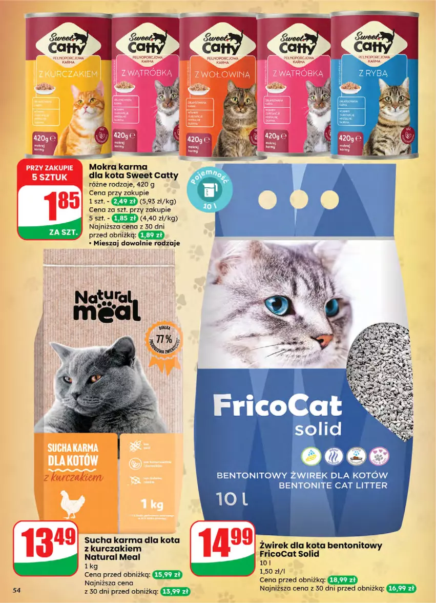 Gazetka promocyjna Dino - Gazetka 05 / 2026 - ważna 28.01 do 03.02.2026 - strona 54 - produkty: Kurczak, Mokra karma, Sucha karma