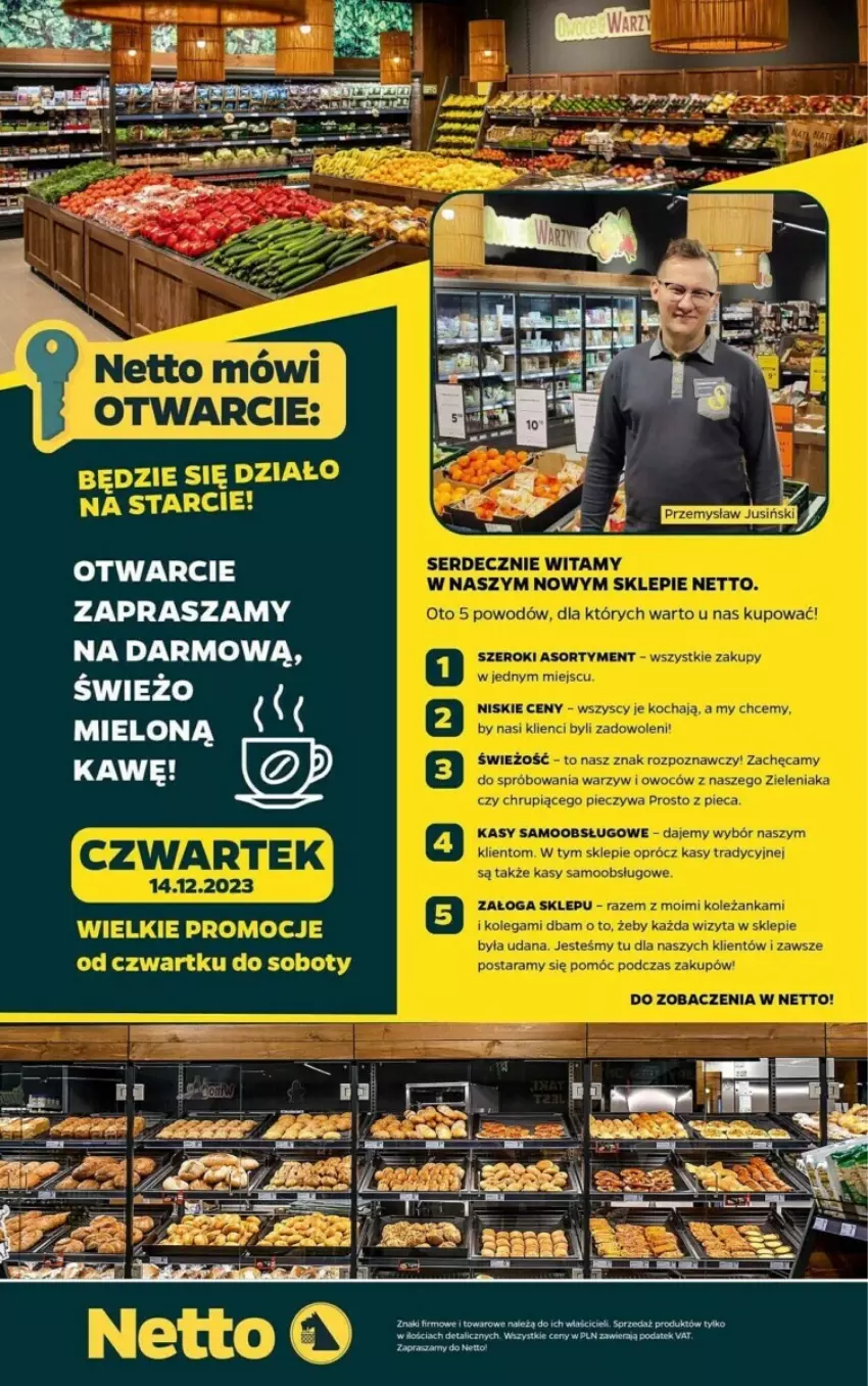 Gazetka promocyjna Netto - ważna 14.12 do 17.12.2023 - strona 4 - produkty: Koc, Leżanka, O nas, Piec, Ser, Top