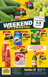 Gazetka promocyjna Netto - Gazetka spożywcza - Gazetka - ważna od 03.04 do 03.04.2021 - strona 28 - produkty: Piwa, Piwo, Piec, Ser, Gin, Gra, Papier, Ogórek, Chipsy, Kawa mielona, Kawa, Oranżada, Hellena, Ręcznik, Prima, Wino