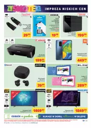 Gazetka promocyjna Carrefour - Gazetka Carrefour Zyskoteka - Gazetka - ważna od 17.10 do 17.10.2021 - strona 39 - produkty: Toshiba, Philips, Słuchawki, Tablet, Karta pamięci, Thomson, Drukarka, Canon, Telewizor, Smartfon