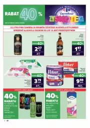 Gazetka promocyjna Carrefour - Gazetka Carrefour Zyskoteka - Gazetka - ważna od 17.10 do 17.10.2021 - strona 4 - produkty: Piwa, Piwo, Gra, Papier, Karp, Napoje, Warka, Papier toaletowy, Velvet, Ręcznik, Wkładki, Nawilżany papier