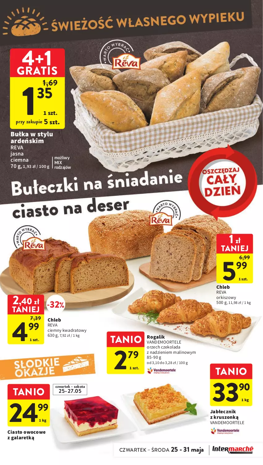 Gazetka promocyjna Intermarche - Gazetka Intermarche - ważna 25.05 do 31.05.2023 - strona 21 - produkty: Bułka, Chleb, Czekolada, Gala, Gra, Rogal