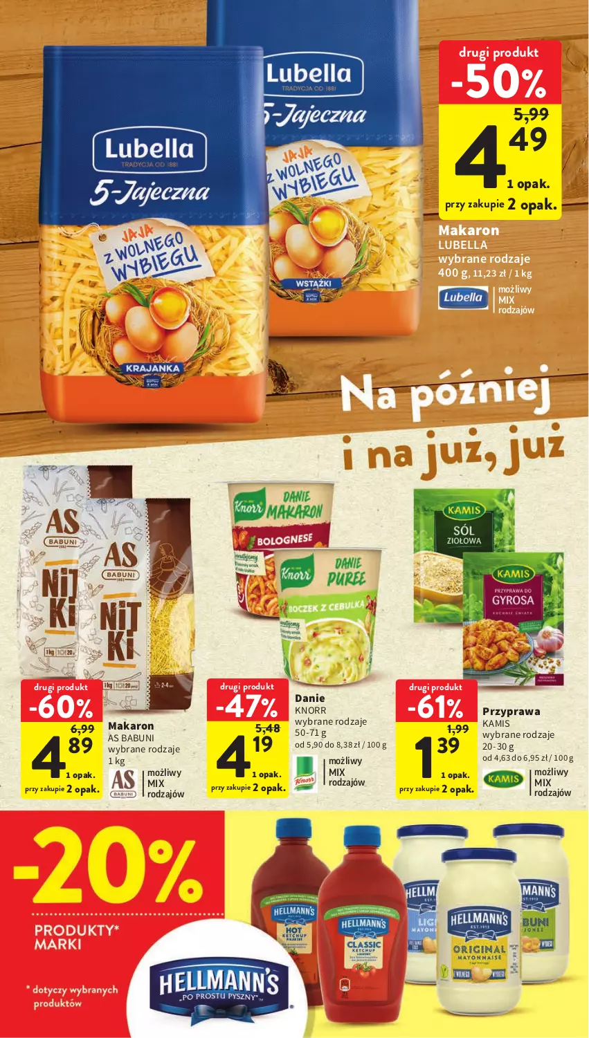 Gazetka promocyjna Intermarche - Gazetka Intermarche - ważna 25.05 do 31.05.2023 - strona 30 - produkty: Babuni, Bell, Bella, Kamis, Knorr, Lubella, Makaron