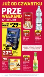 Gazetka promocyjna Aldi - Katalog spożywczy - Gazetka - ważna od 15.01 do 15.01.2022 - strona 24 - produkty: Piwa, Piwo, Gra, Inka, Kawa zbożowa, Kawa ziarnista, Somersby, Kawa, Woda mineralna, Woda, Gala, Napój, Cisowianka