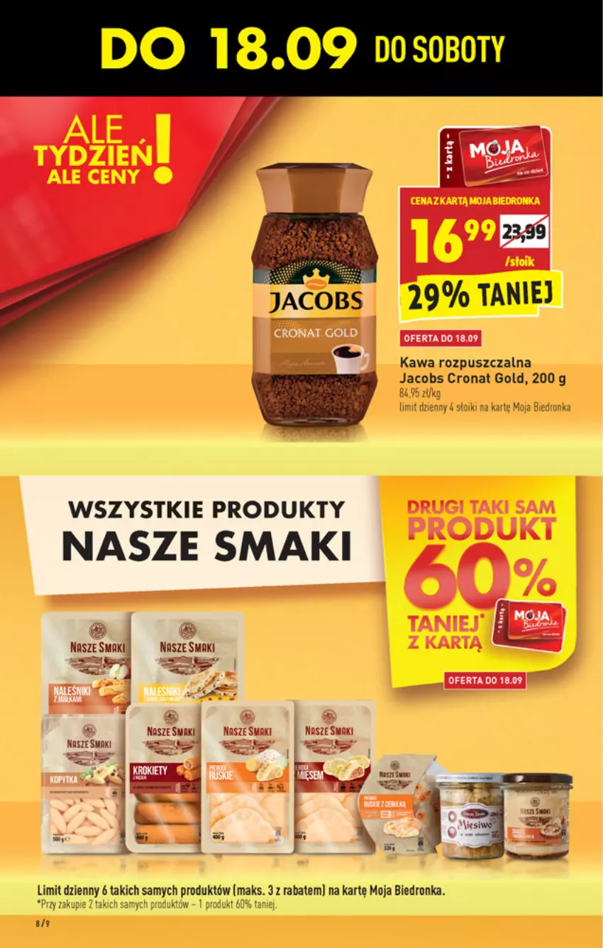 Gazetka promocyjna Biedronka - W tym tygodniu - ważna 16.09 do 22.09.2021 - strona 8 - produkty: Jacobs, Kawa, Kawa rozpuszczalna