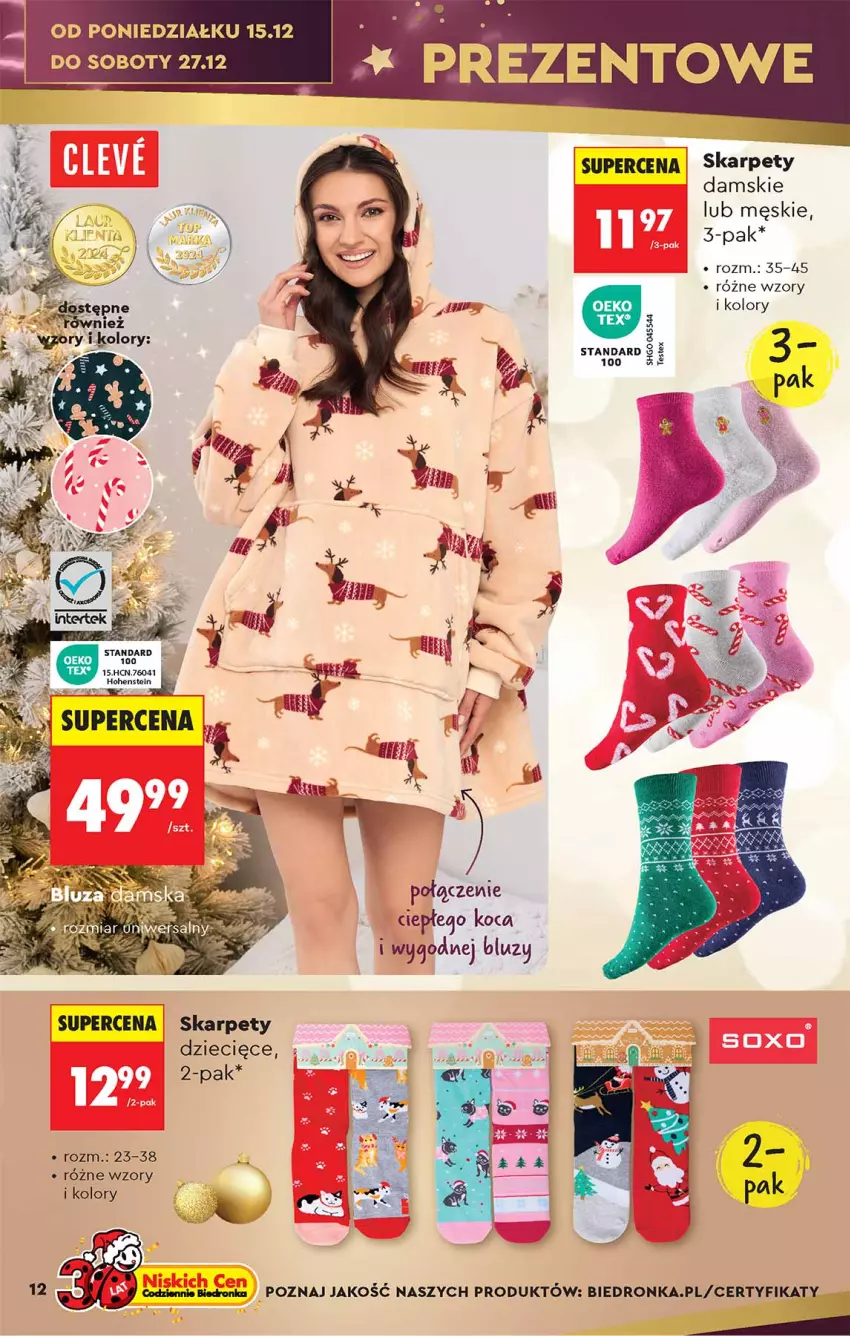 Gazetka promocyjna Biedronka - Okazje Tygodnia - ważna 13.12 do 27.12.2025 - strona 12 - produkty: Dzieci, Karp, Koc