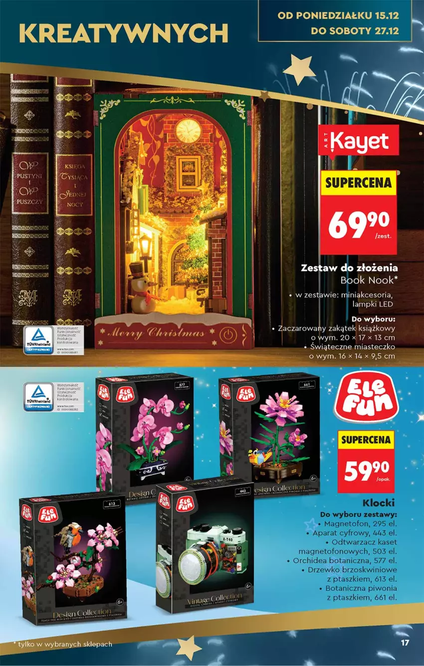 Gazetka promocyjna Biedronka - Okazje Tygodnia - ważna 13.12 do 27.12.2025 - strona 17 - produkty: Aparat cyfrowy, Klocki, Piwo