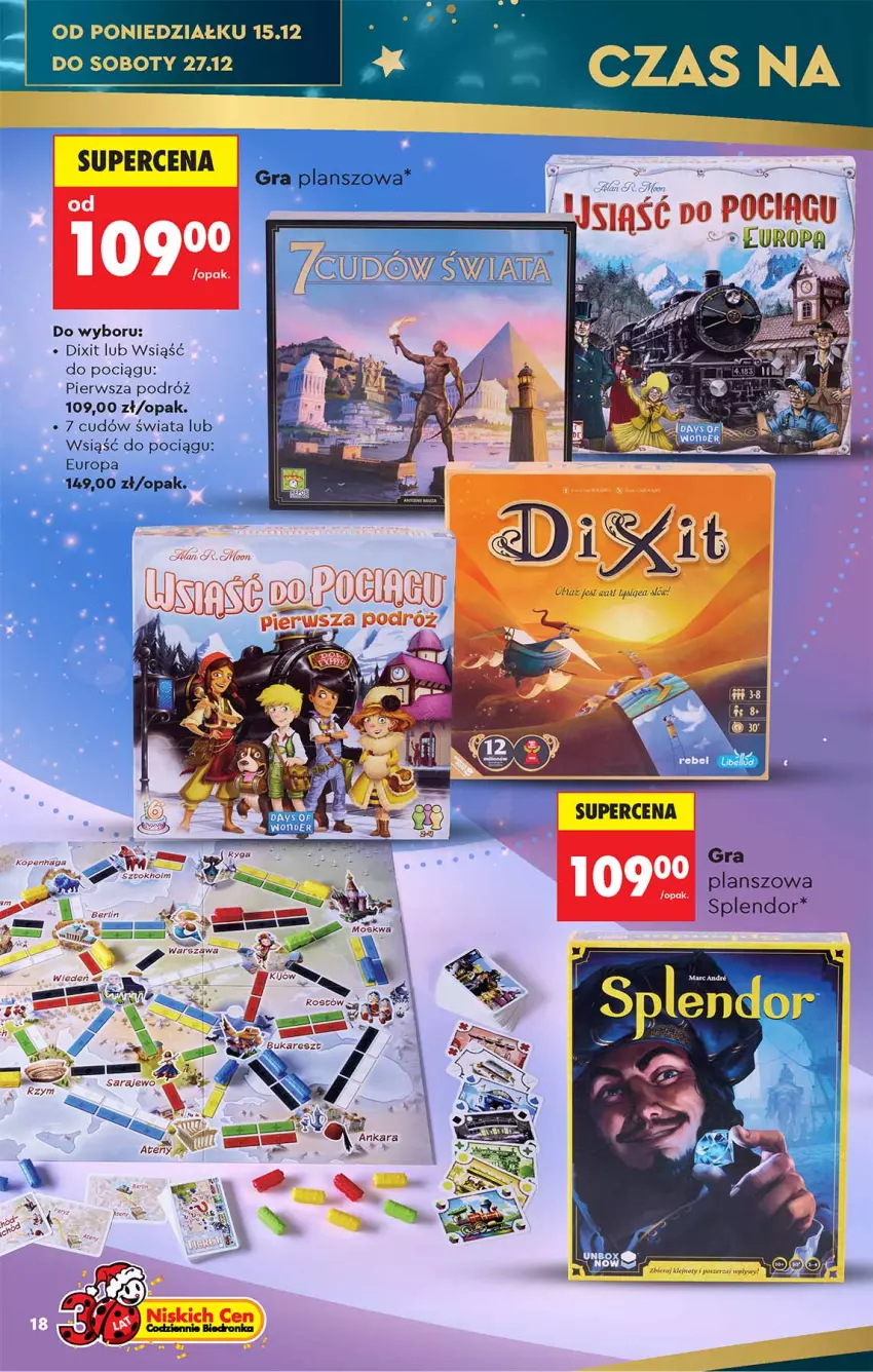 Gazetka promocyjna Biedronka - Okazje Tygodnia - ważna 13.12 do 27.12.2025 - strona 18 - produkty: Fa, Gra, Pociąg