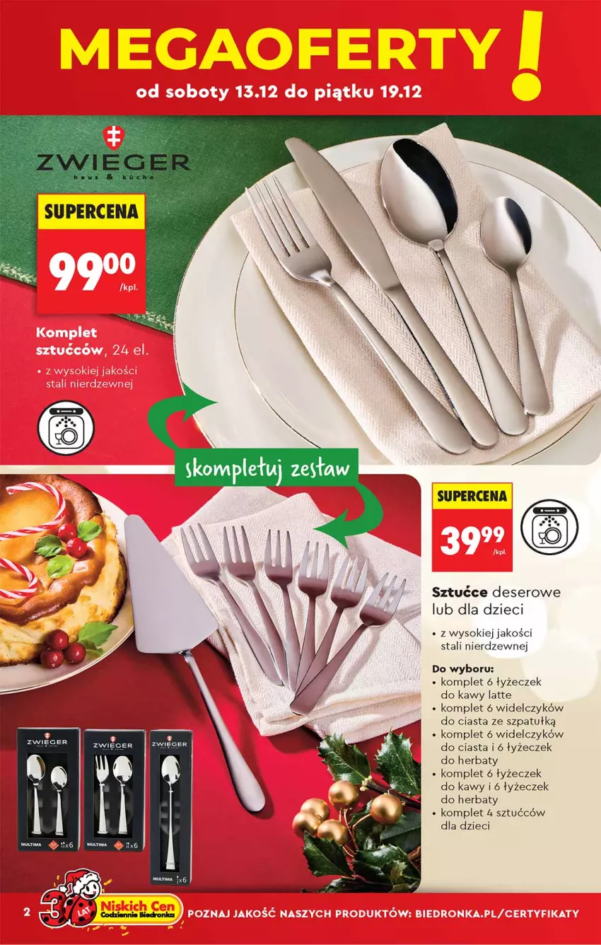 Gazetka promocyjna Biedronka - Okazje Tygodnia - ważna 13.12 do 27.12.2025 - strona 2 - produkty: Deser, Dzieci, Ser, Sok