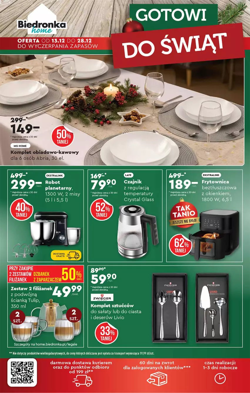 Gazetka promocyjna Biedronka - Okazje Tygodnia - ważna 13.12 do 27.12.2025 - strona 52 - produkty: Czajnik, Deser, Por, Sałat, Ser, Sport, Tran