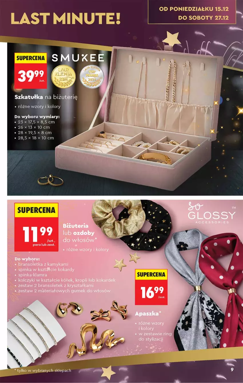 Gazetka promocyjna Biedronka - Okazje Tygodnia - ważna 13.12 do 27.12.2025 - strona 9 - produkty: Szkatułka