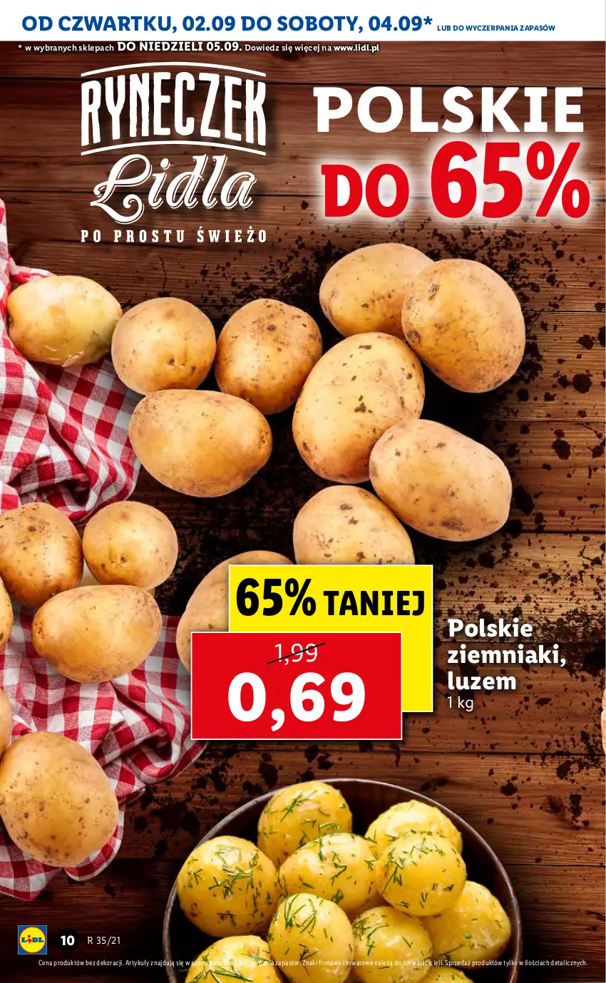 Gazetka promocyjna Lidl - GAZETKA - ważna 02.09 do 05.09.2021 - strona 10 - produkty: Ziemniaki