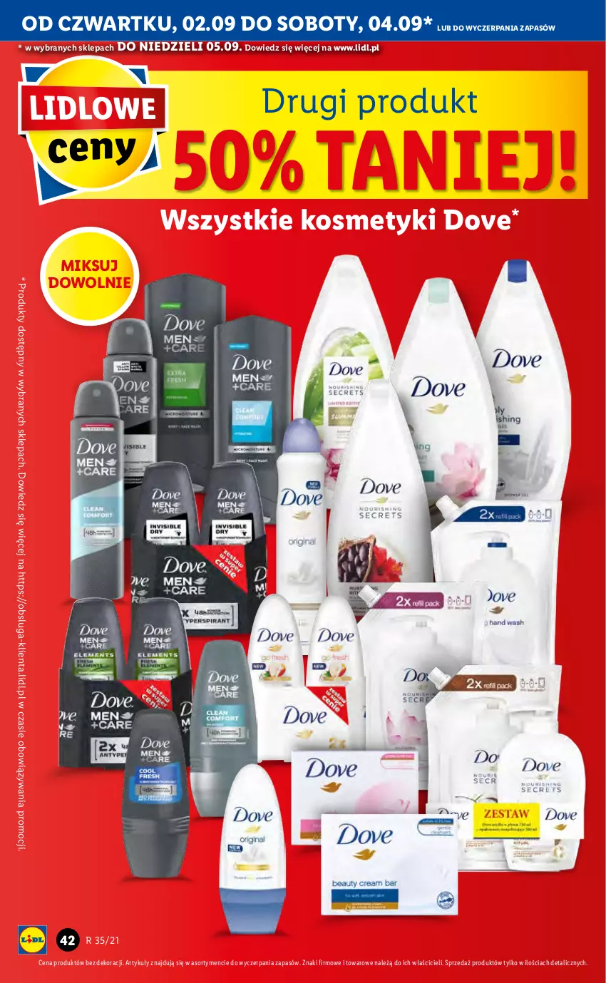 Gazetka promocyjna Lidl - GAZETKA - ważna 02.09 do 05.09.2021 - strona 42 - produkty: Dove