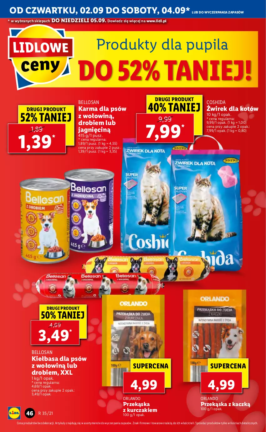 Gazetka promocyjna Lidl - GAZETKA - ważna 02.09 do 05.09.2021 - strona 46 - produkty: Bell, Kiełbasa, Kurczak