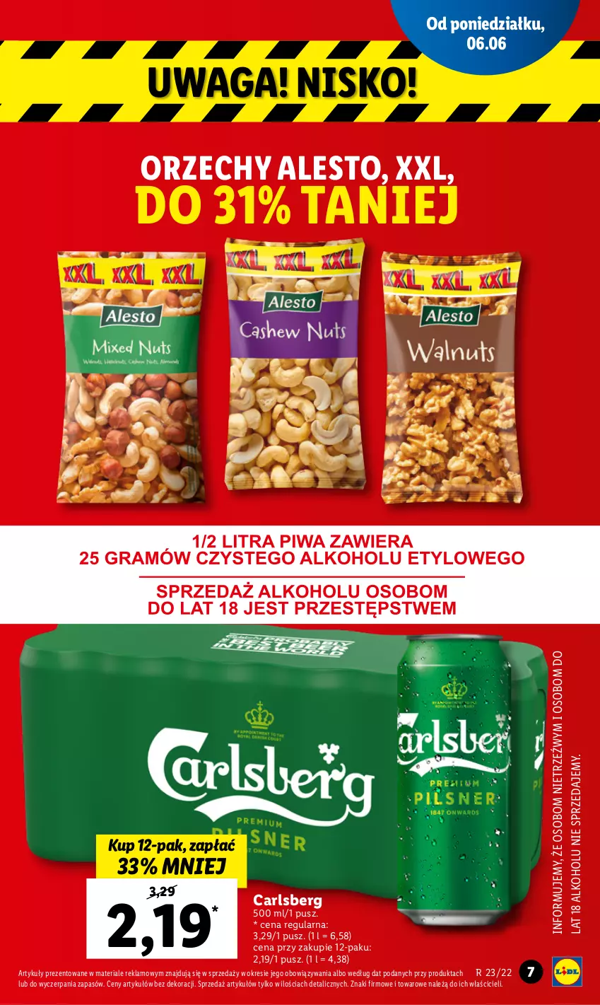 Gazetka promocyjna Lidl - GAZETKA - ważna 06.06 do 08.06.2022 - strona 7 - produkty: Carlsberg, Waga