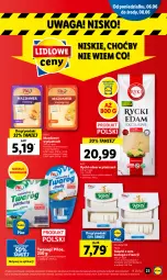 Gazetka promocyjna Lidl - GAZETKA - Gazetka - ważna od 08.06 do 08.06.2022 - strona 23 - produkty: Rycki Edam, Ser, Por, Gra, Mazdamer, Rama, Pilos, Edam, Waga