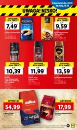 Gazetka promocyjna Lidl - GAZETKA - Gazetka - ważna od 08.06 do 08.06.2022 - strona 45 - produkty: Kawa rozpuszczalna, Kawa ziarnista, Bell, Kawa mielona, Kawa, Prima, Lavazza, Bella, Waga